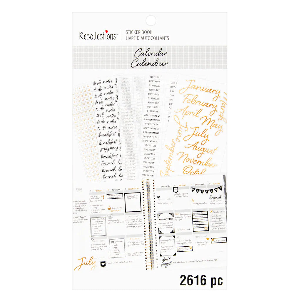 2021-2022 Calendar Sticker Book 1650+ Stickers for Planners