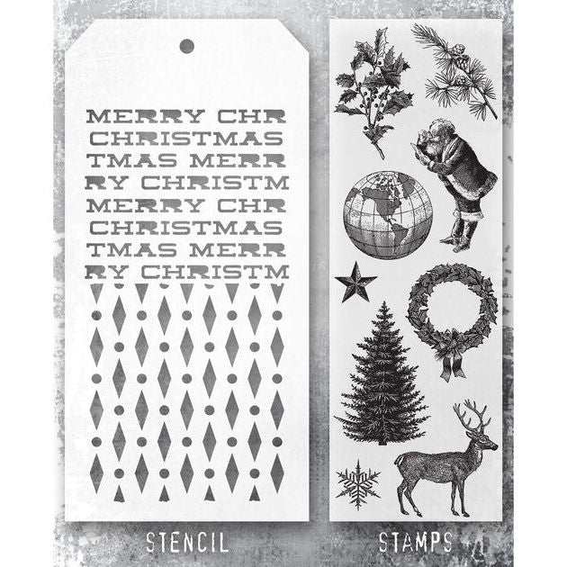 Stamper's Anonymous / Tim Holtz - Cling Mounted Rubber Stamp Set - Holiday  Things